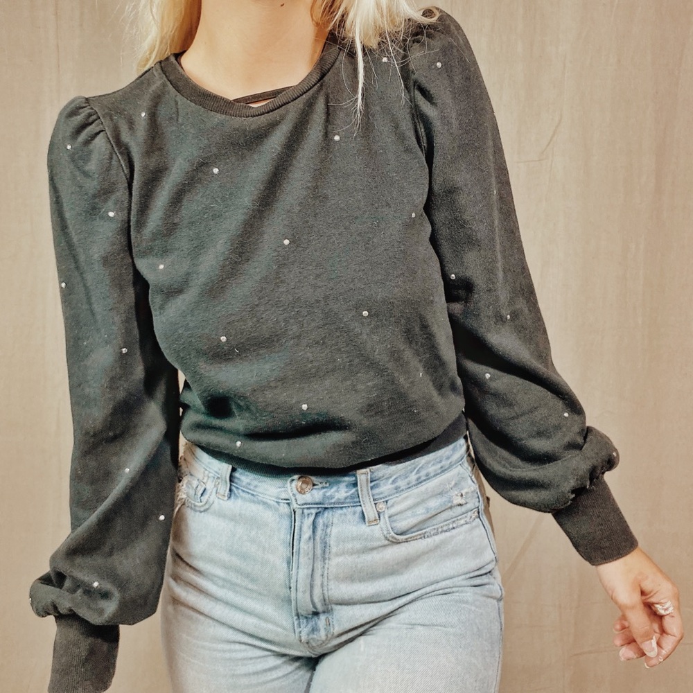 Wild fable | Black started Cropped pull over top